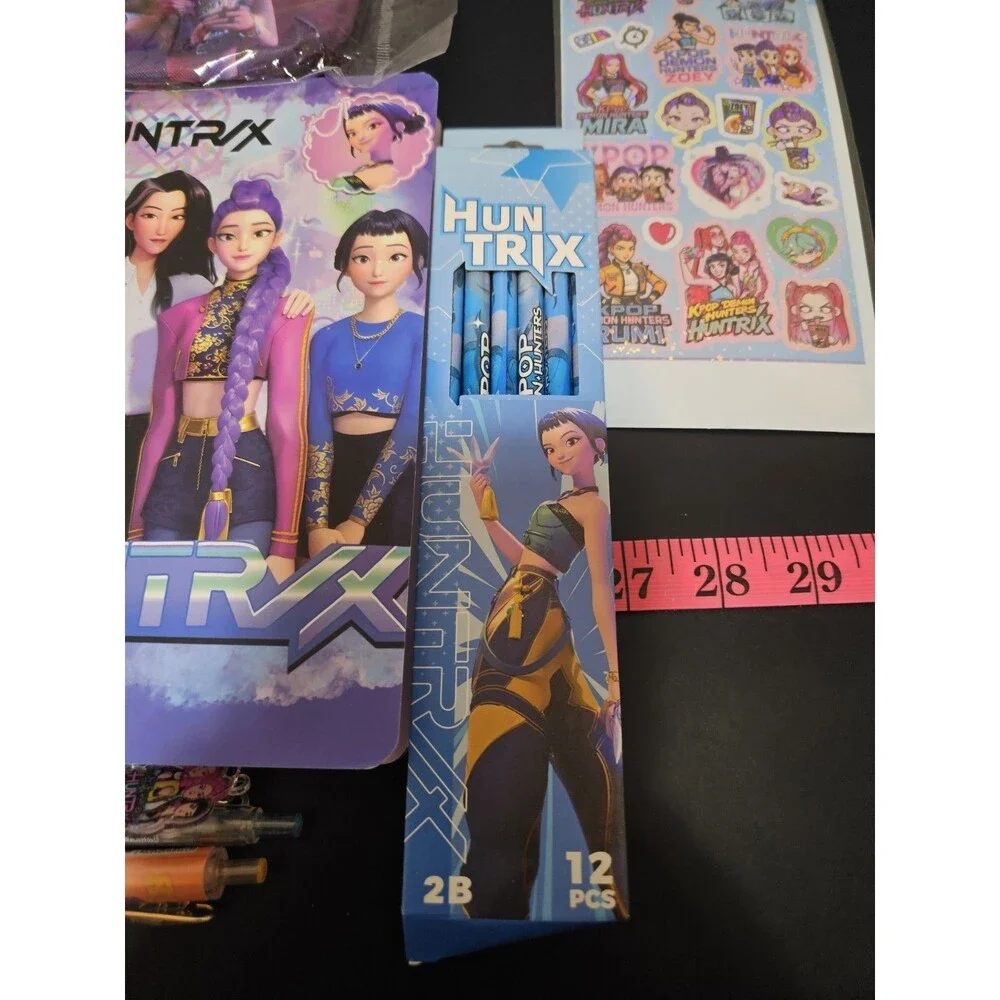 K-Pop Demon Hunters Kids Pencil & Pens Variety Bundle School Supplies Trendy